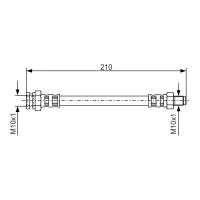 Шланг тормозной BOSCH 1987476502
