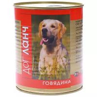 Влажный корм для собак Dog Lunch говядина 1 уп. х 1 шт. х 750 г