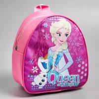 Детский рюкзак Disney кожзам "Queen of snow", Холодное сердце, 21х25 см (4627862)
