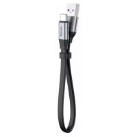 Кабель Baseus Simple HW Quick Charge Charging Data Cable USB For Type-C 40W 23cm Grey Black (CATMBJ-BG1)