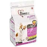 Сухой корм 1st CHOICE Puppy Toy & Small Breeds Healthy Skin & Coat для щенков декоративных и мелких пород с чувствительной кожей и шерстью, ягнёнок, рыба и рис, 2,72 кг