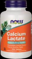 Таблетки NOW Calcium Lactate, 250 шт