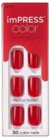 Kiss, Твердый лак Импресс Маникюр Однотонный "Фиеста", длина короткая Impress Manicure Color KIMC013C