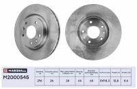 Диск Тормозной Nissan Qashqai (J11) 14-, X-Trail (T32) 14- Передний 296 X 26 Marshall