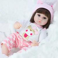 Кукла Реборн девочка Подарок для Девочки Пупс Игрушка 42 см с магниткой сосочкой