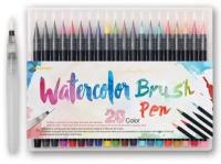 Набор акварельных маркеров SoulArt WaterColor Brush Pen, 20 цветов