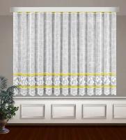 КаСЛ Классические шторы Avery цвет: белый, желтый (400х160 см - 1 шт)