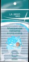 La Miso Массажная мочалка, средней жесткости, голубая, La Miso