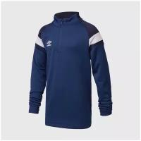 Свитер тренировочный подростковый Umbro 1/2 Zip Top 65296U-GRG, р-р 158-164 см, Синий