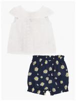 Комплект одежды Mini Maxi для девочек, легинсы и футболка, повседневный стиль, размер 92, белый