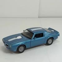 Металлическая машинка 1:34-1:39 PONTIAC FIREBIRD 1972г., голубая 43735D Welly