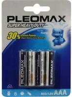 Батарейки Pleomax Super Heavy Duty R03-4BL