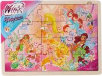 Рамка-вкладыш Step puzzle Rainbow Winx (89132), 20 дет