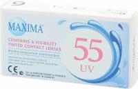 Контактные линзы Maxima 55 UV Aspheric, 6 шт, R 8,6, D -4,5