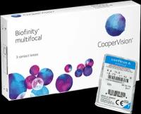 Мультифокальные линзы CooperVision Biofinity multifocal (3 линзы) Аддидация +1.50D -2.75 R 8.6, ежемесячные, прозрачные