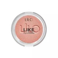 LiLo Румяна для лица LIKE MY CHEEKS компактные тон 502 Коралловый нюд 3,2 г