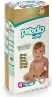 Подгузники Predo Baby № 4 (7-18 кг) 40 шт