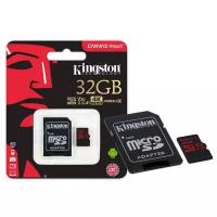 Карта памяти Kingston Micro SDHC Class 10 U3 UHC- I V30 Canvas React 100/80MB/s Ultra HD 4K 32Gb