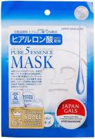 JAPAN GALS Pure5 Essence Маска для лица с гиалуроновой кислотой, 1 шт