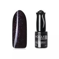 Гель-лак для ногтей с блестками Vogue Nails плотный, насыщенный, темный, фиолетовый, 10 мл