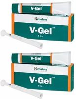 Вагинальный Ви-гель Хималая (V-gel Himalaya Herbals) от зуда и отеков во влагалище, устраняет инфекции, 2х30 г