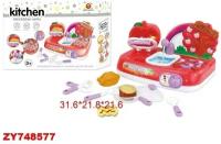 Детская кухня Shantou 8 аксессуаров, еда меняет цвет, в коробке (XG2-1)