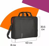 Сумка для ноутбука Defender Geek 15.6" черный, карман 26084