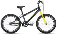 Велосипед 20" Altair Mtb Ht 20 1.0 (1 Скорость, Рама Сталь 10.5") Серый/Желтый ALTAIR арт. RBKT01N01008