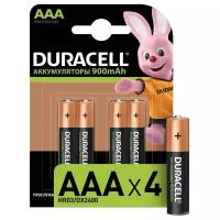 Аккумулятор DURACELL AAA/HR03-4BL 900mAh бл/4шт