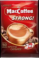 Растворимый кофе MacCoffee Strong 3 в 1, в пакетиках, 50 уп., 800 г