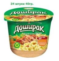 Картофельное пюре Доширак - 24 стакана по 40 грамм в коробке