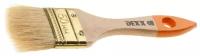 Флейцевая плоская кисть DEXX Практик 50 мм 2 натуральная щетина деревянная ручка (0100-050_z02)