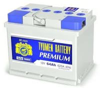 Аккумулятор автомобильный TYUMEN BATTERY PREMIUM 6СТ-64L 620А п. п. 242x175x190