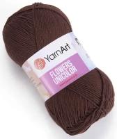 Пряжа Yarnart Flowers Unicolor, 50гр, 200м (55% хлопок, 45% полиакрил)