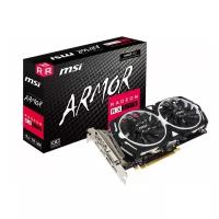 Видеокарта MSI Radeon RX 570 1268Mhz PCI-E 3.0 4096Mb 7000Mhz 256 bit DVI HDMI 3xDisplayPort HDCP Armor OC