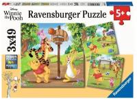 Ravensburger. Пазл карт. 3x49 "Винни Пух -День спорта"