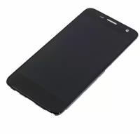 Дисплей для Alcatel OT-6012 Idol mini (в сборе с тачскрином) в рамке, черный