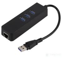 KS-is KS-405 адаптер с USB хабом USB 3.0 RJ45 LAN Gigabit