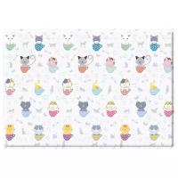 Развивающий коврик Mambobaby Soft Cat&Star Двухсторон 190х130х1см