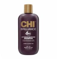 CHI Deep Brilliance Optimum Moisture Shampo - Увлажняющий шампунь для поврежденных волос 355 мл