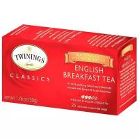 Чай черный Twinings English breakfast без кофеина в пакетиках