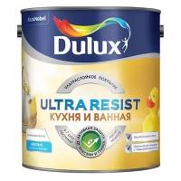 Краска латексная Dulux Ultra Resist Кухня и ванная матовая бесцветный 2.5 л 2.5 кг