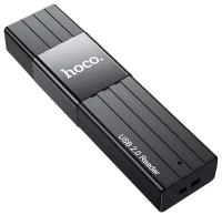 Картридер Hoco HB20 2TB 480Mbps USB2.0 чёрный