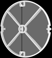 Обратный клапан Era 15BV для вытяжного вентилятора D 150 мм, защита от обратной тяги
