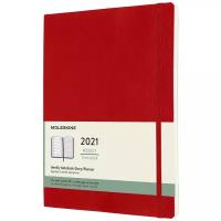 Еженедельник Moleskine CLASSIC SOFT WKNT XL 190х250мм 144стр. мягкая обложка красный