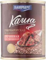 Главпродукт Каша губернаторская по-домашнему гречневая со свининой, 340 г