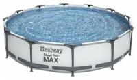 Бассейн каркасный Bestway Steel Pro Max, с фильтр-насосом, 366 x 76 см, 6473 л