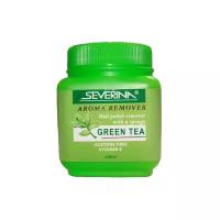 SEVERINA Жидкость для снятия лака Aroma Remover - Green Tea с поролоновой губкой