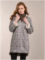 Пальто Cascatto, размер 50, бежевый, серый