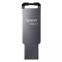 Флешка Apacer AH360 64 ГБ, черный никель